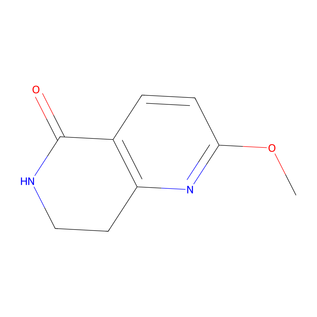 2-Methoxy-7,8-dihydro-1,6-naphthyridin-5(6H)-one molecular structure, CAS 1228600-91-6