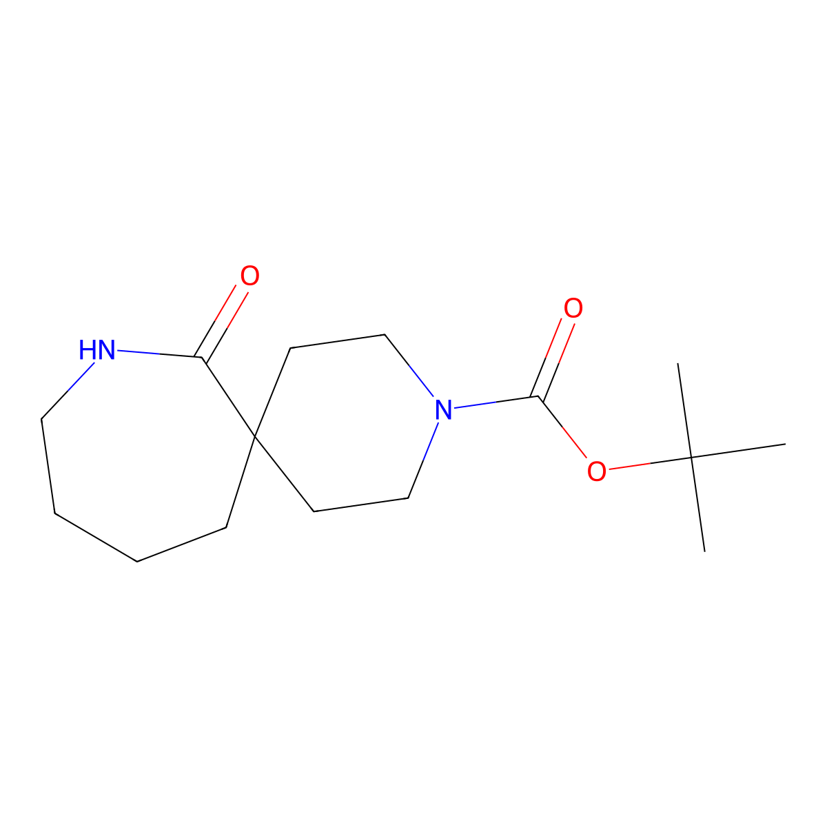 10-Boc-2,10-diaza-spiro[6.5]dodecan-1-one molecular structure, CAS 1228630-99-6