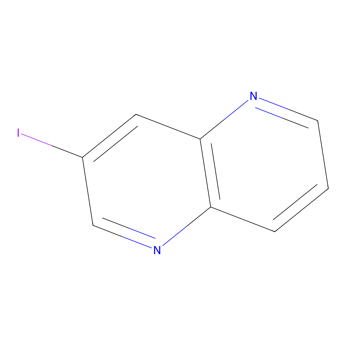 3-Iodo-1,5-naphthyridine molecular structure, CAS 1228666-28-1