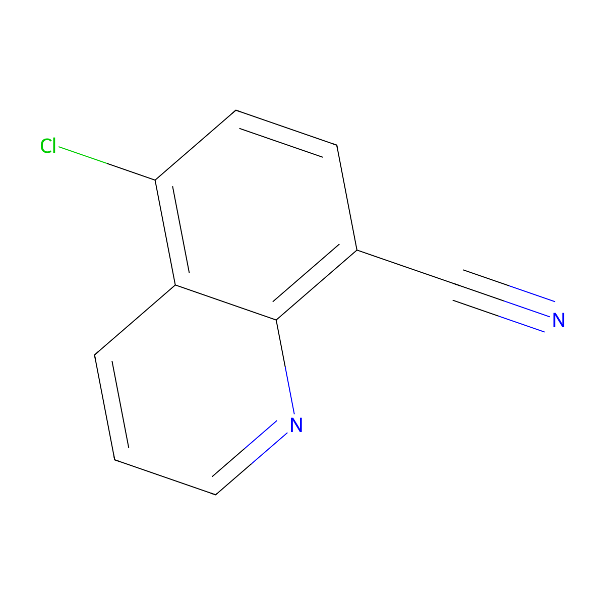 5-Chloroquinoline-8-carbonitrile molecular structure, CAS 122868-36-4