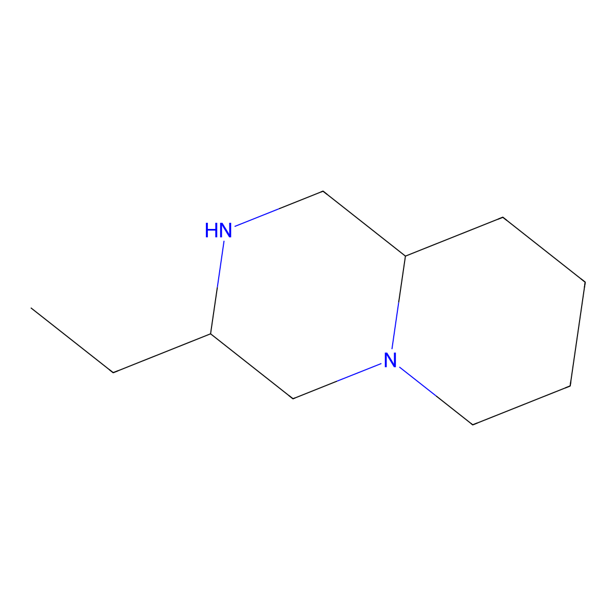 3-ethyl-octahydro-1H-pyrido[1,2-a]piperazine molecular structure, CAS 1228682-15-2