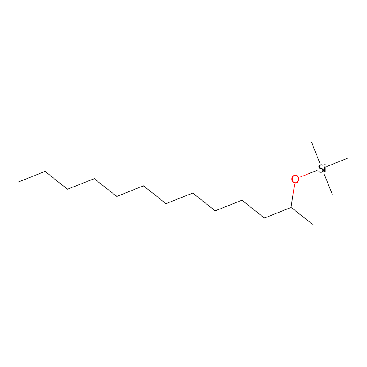 Silane, trimethyl(1-methyldodecyloxy)- molecular structure, CAS 122873-65-8