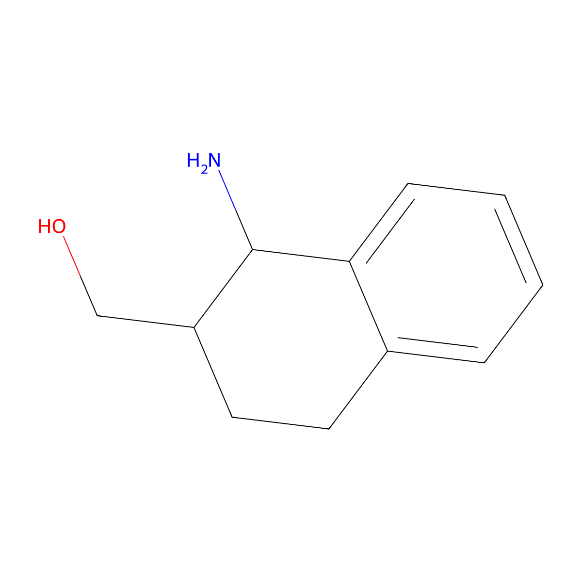 (1-Amino-1,2,3,4-tetrahydronaphthalen-2-yl)methanol molecular structure, CAS 1228748-74-0