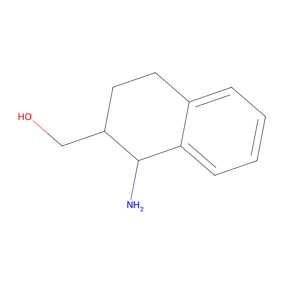 (1-Amino-1,2,3,4-tetrahydronaphthalen-2-yl)methanol molecular structure, CAS 1228748-74-0