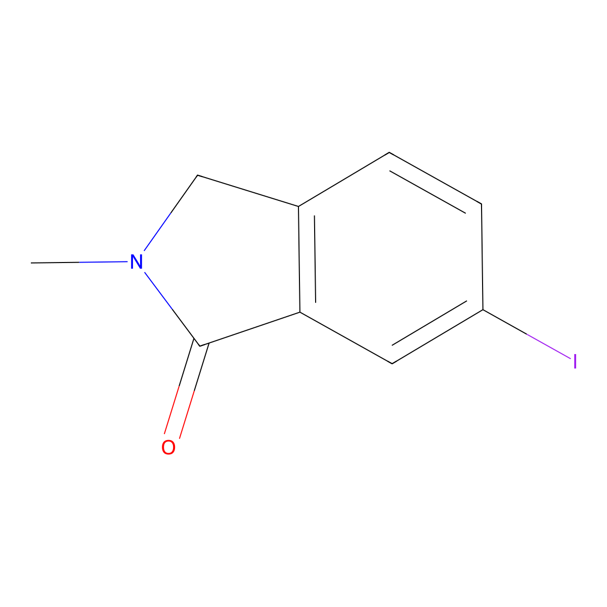 6-Iodo-2-methylisoindolin-1-one molecular structure, CAS 1228774-21-7