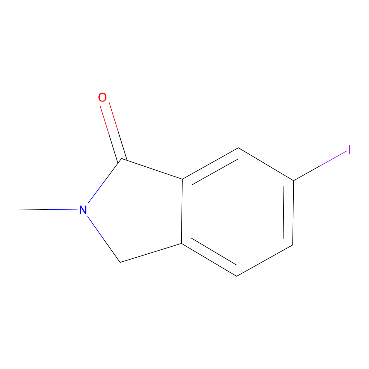 6-Iodo-2-methylisoindolin-1-one molecular structure, CAS 1228774-21-7