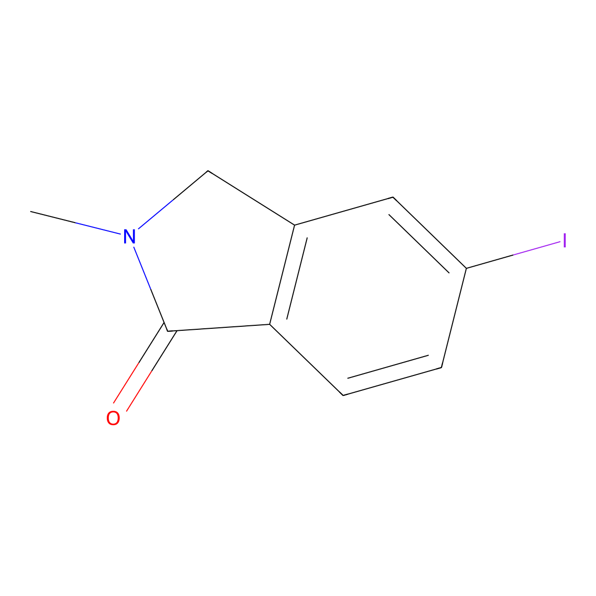 5-Iodo-2-methylisoindolin-1-one molecular structure, CAS 1228775-66-3