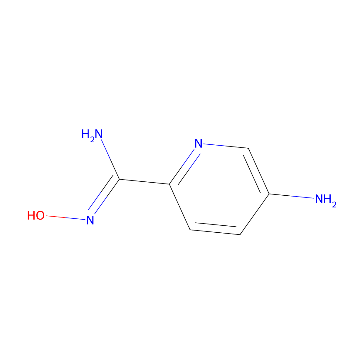 5-Amino-N-hydroxypicolinimidamide molecular structure, CAS 1228776-03-1