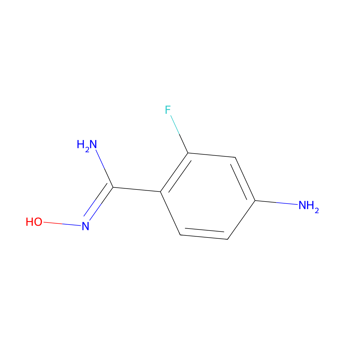 (Z)-4-Amino-2-fluoro-N'-hydroxybenzimidamide molecular structure, CAS 1228776-06-4