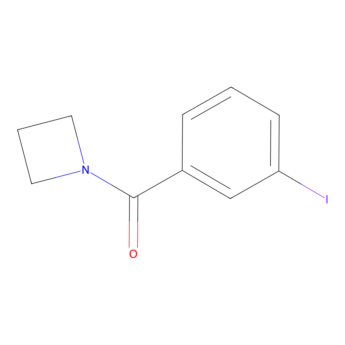 1-(3-Iodobenzoyl)azetidine molecular structure, CAS 1228778-24-2