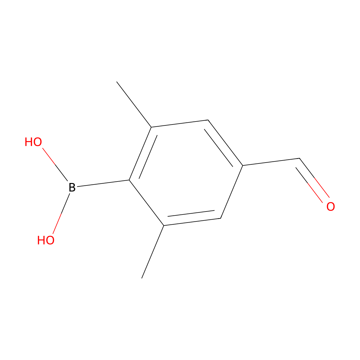 4-Formyl-2,6-dimethylphenylboronic acid molecular structure, CAS 1228829-13-7