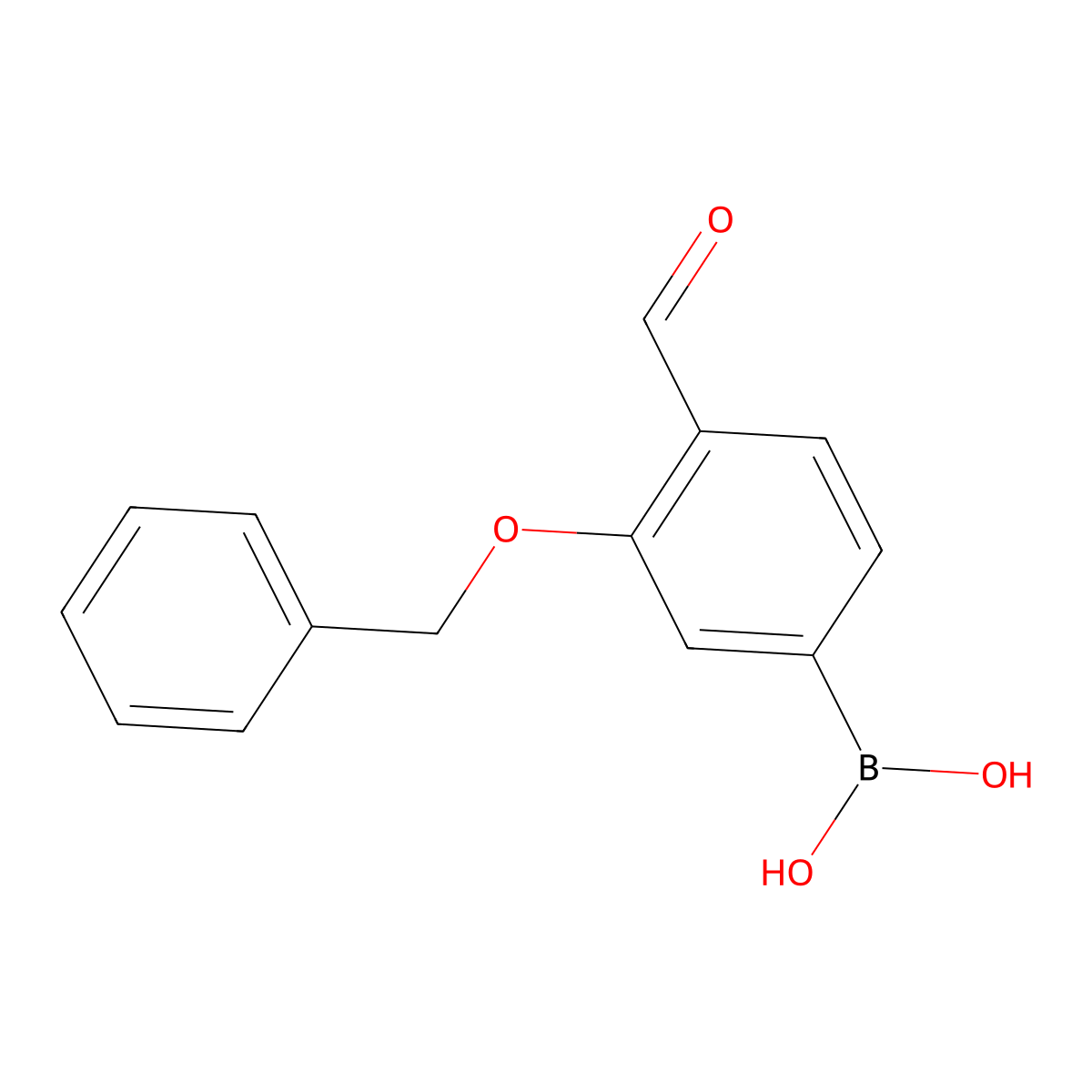 (3-(Benzyloxy)-4-formylphenyl)boronic acid molecular structure, CAS 1228829-23-9