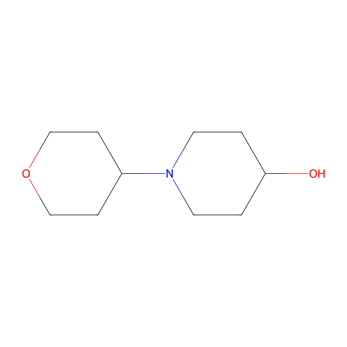 1-(Oxan-4-yl)piperidin-4-ol molecular structure, CAS 1228874-55-2
