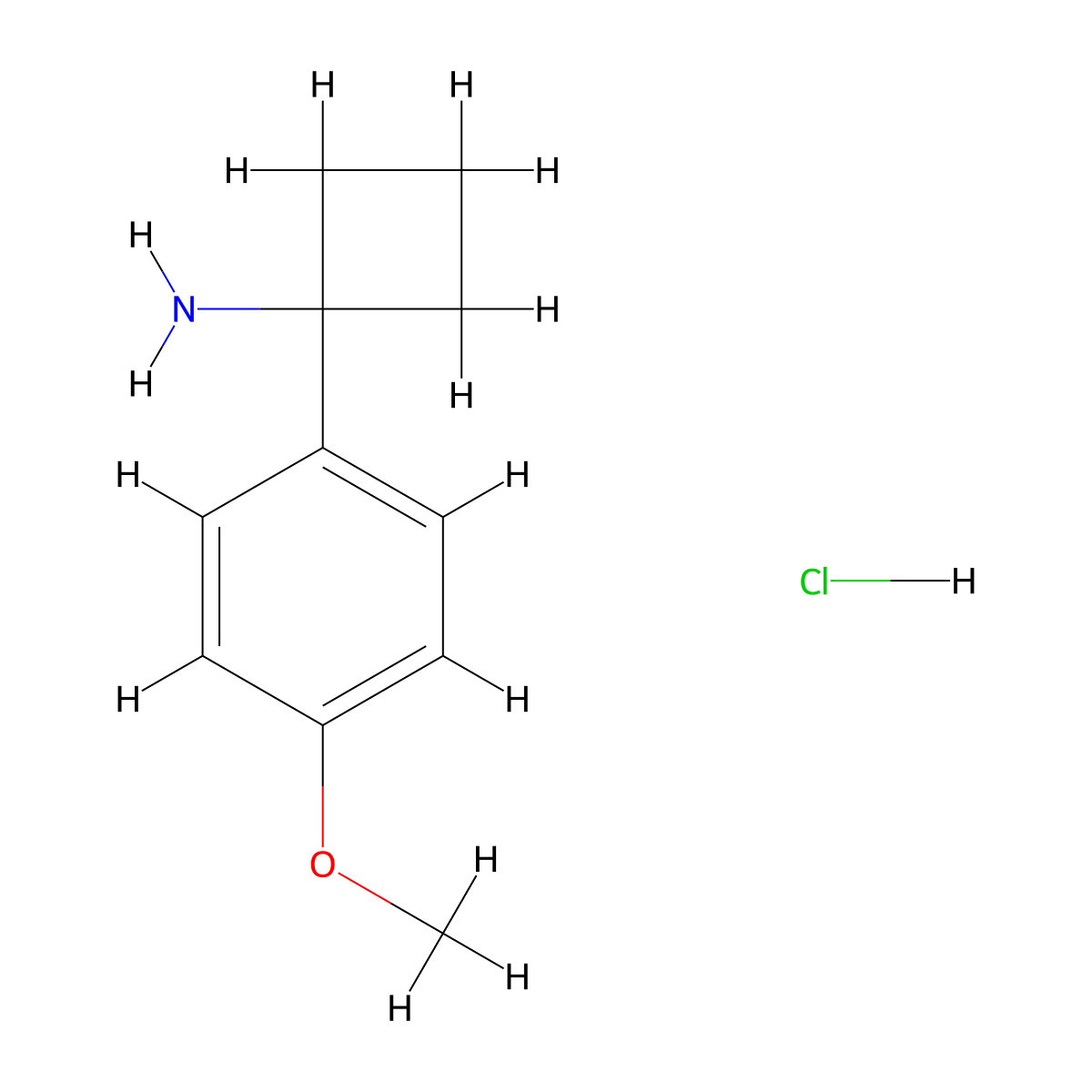 1-(4-Methoxyphenyl)cyclobutanamine hydrochloride molecular structure, CAS 1228879-06-8