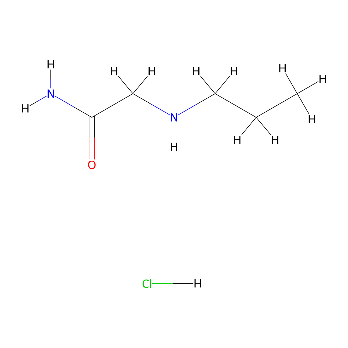 2-(Propylamino)acetamide hydrochloride molecular structure, CAS 1228879-13-7