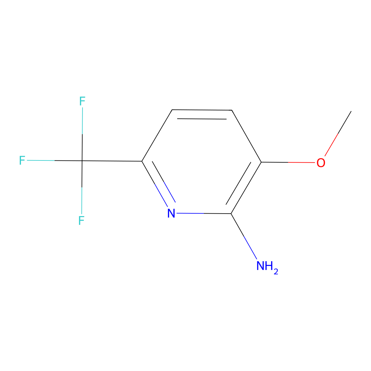 3-Methoxy-6-(trifluoromethyl)pyridin-2-amine molecular structure, CAS 1228898-19-8