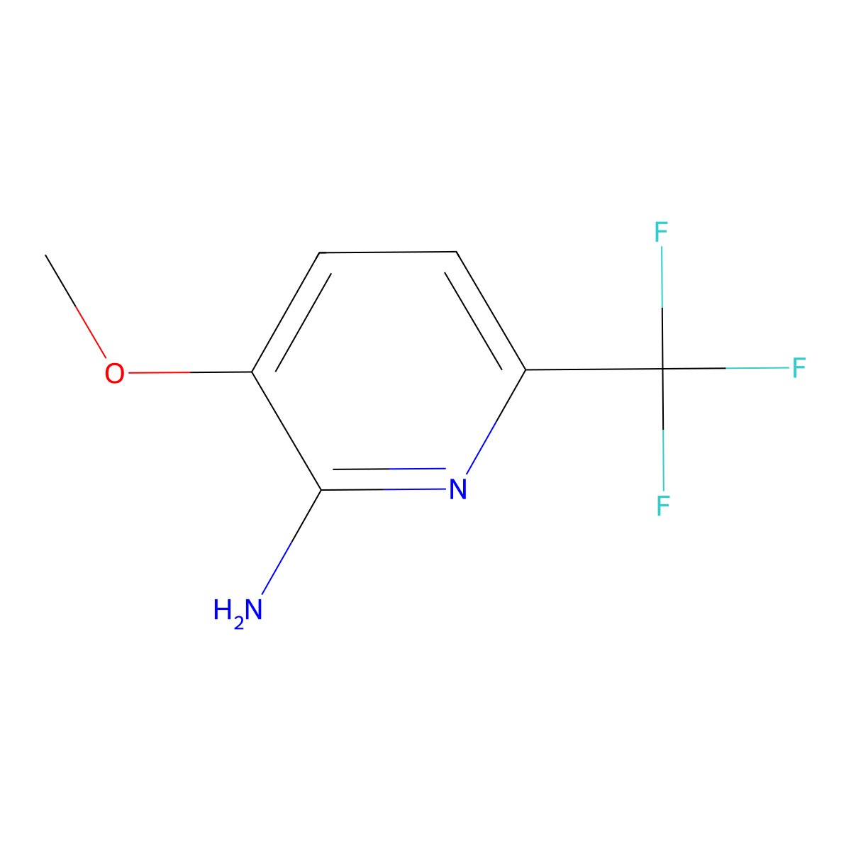 3-Methoxy-6-(trifluoromethyl)pyridin-2-amine molecular structure, CAS 1228898-19-8