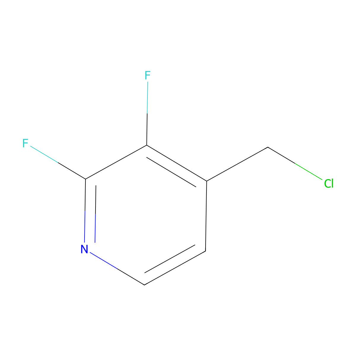 4-(Chloromethyl)-2,3-difluoropyridine molecular structure, CAS 1228898-32-5