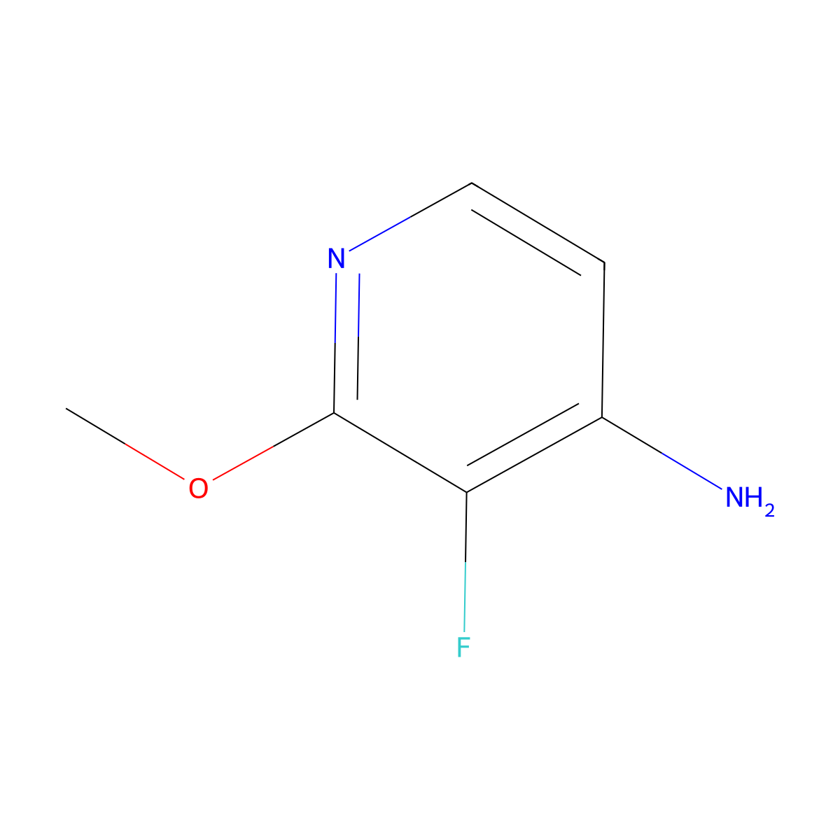 3-Fluoro-2-methoxypyridin-4-amine molecular structure, CAS 1228898-36-9