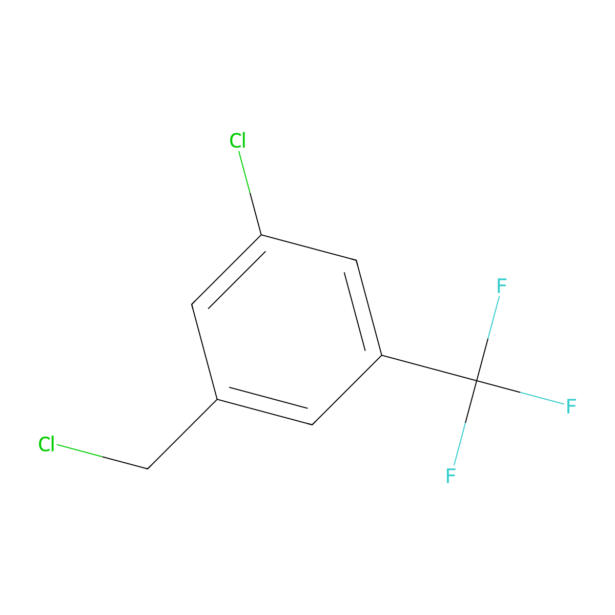1-Chloro-3-(chloromethyl)-5-(trifluoromethyl)benzene molecular structure, CAS 1228898-69-8