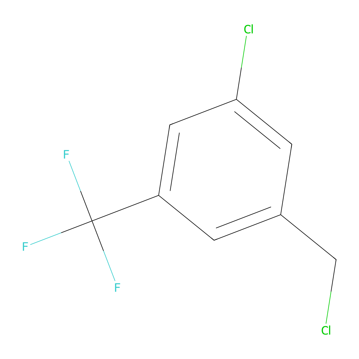 1-Chloro-3-(chloromethyl)-5-(trifluoromethyl)benzene molecular structure, CAS 1228898-69-8