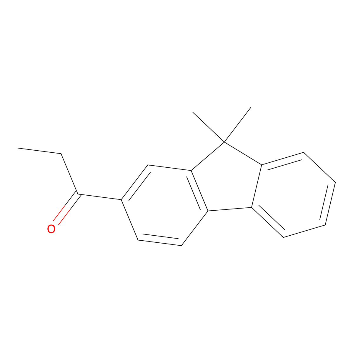 1-(9,9-Dimethyl-9H-fluoren-2-yl)-1-propanone molecular structure, CAS 1228926-77-9