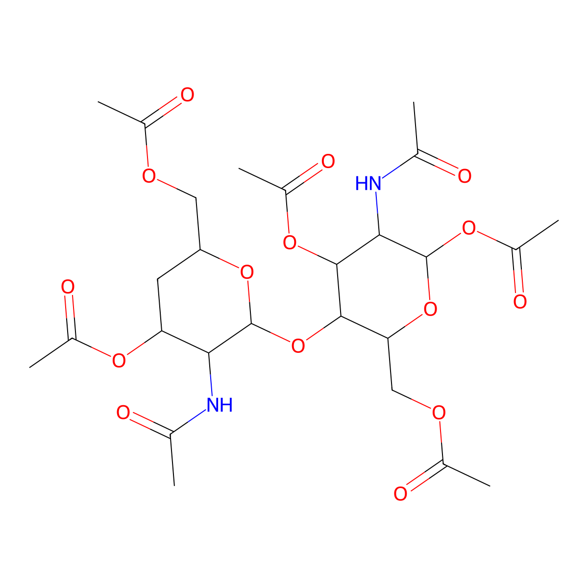 4-Deoxy-|A-D-chitobiose Peracetate molecular structure, CAS 1228931-51-8