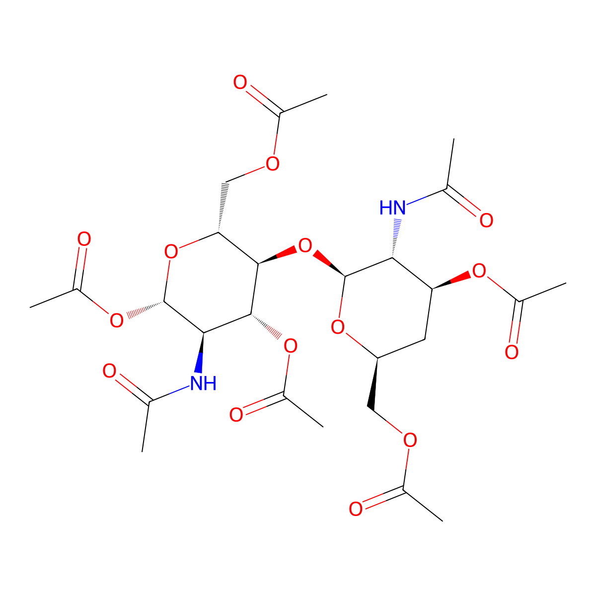 4-Deoxy-|A-D-chitobiose Peracetate molecular structure, CAS 1228931-51-8