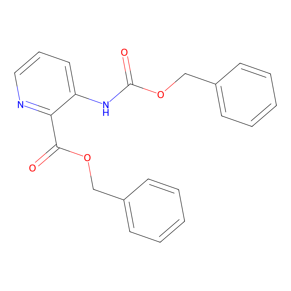 Benzyl 3-(((benzyloxy)carbonyl)amino)picolinate molecular structure, CAS 1228956-95-3