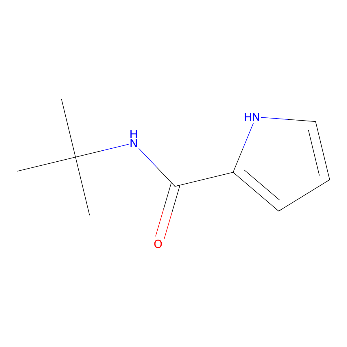 N-(tert-Butyl)-1H-pyrrole-2-carboxamide molecular structure, CAS 1228957-04-7