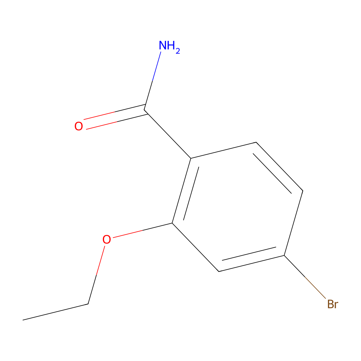 4-Bromo-2-ethoxybenzamide molecular structure, CAS 1228957-09-2