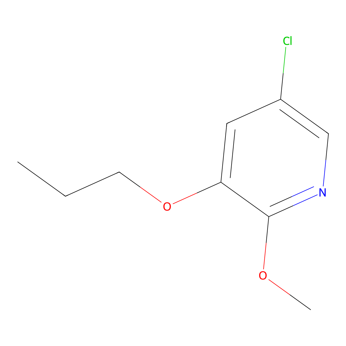 5-Chloro-2-methoxy-3-propoxypyridine molecular structure, CAS 1228957-11-6