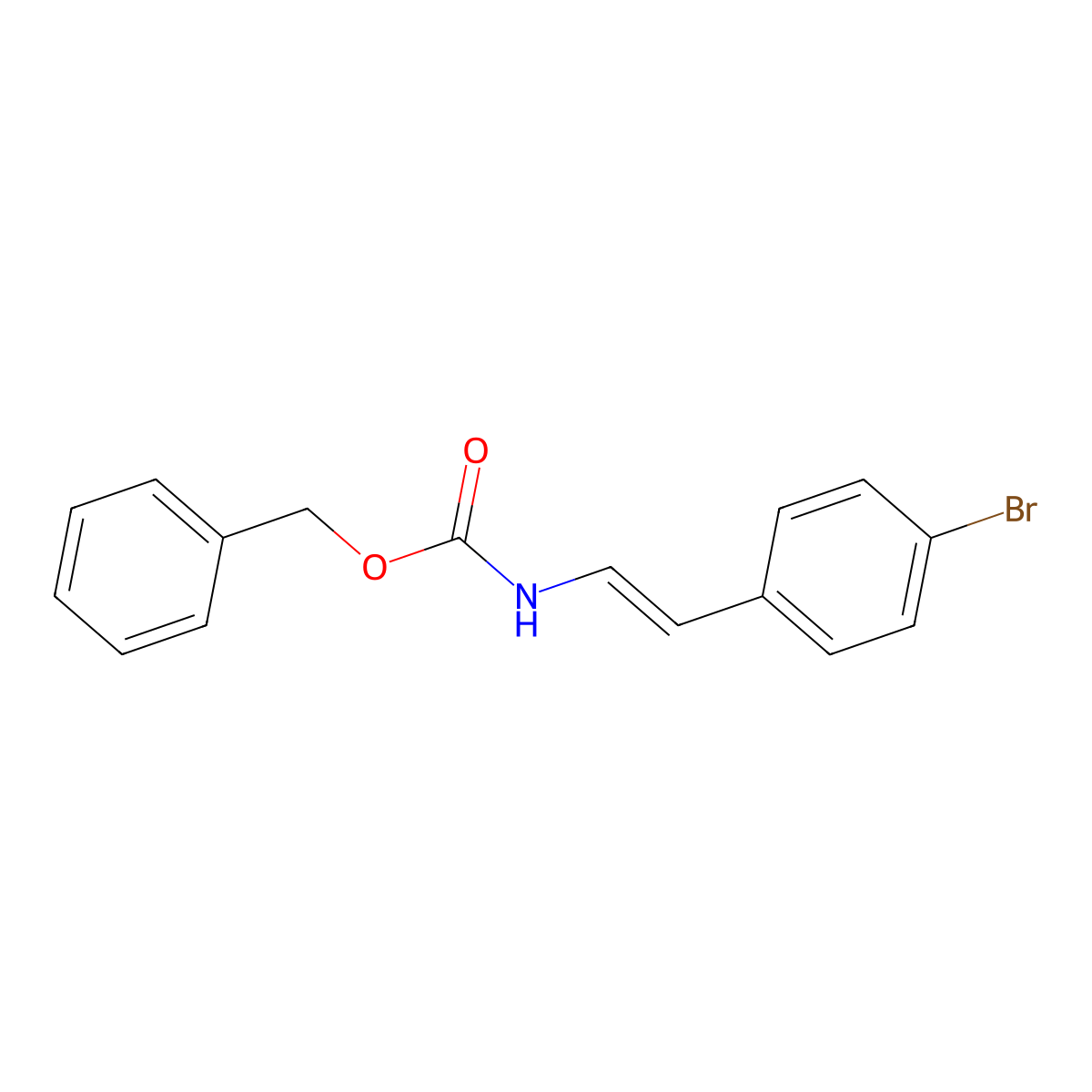 Benzyl 4-bromostyrylcarbamate molecular structure, CAS 1228957-12-7
