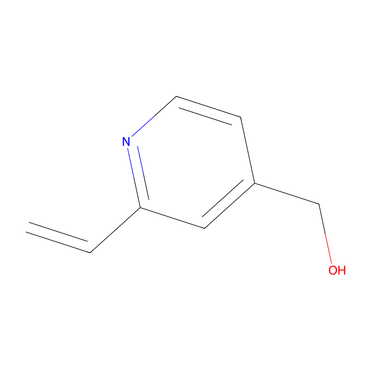 (2-Ethenylpyridin-4-yl)methanol molecular structure, CAS 1228957-85-4