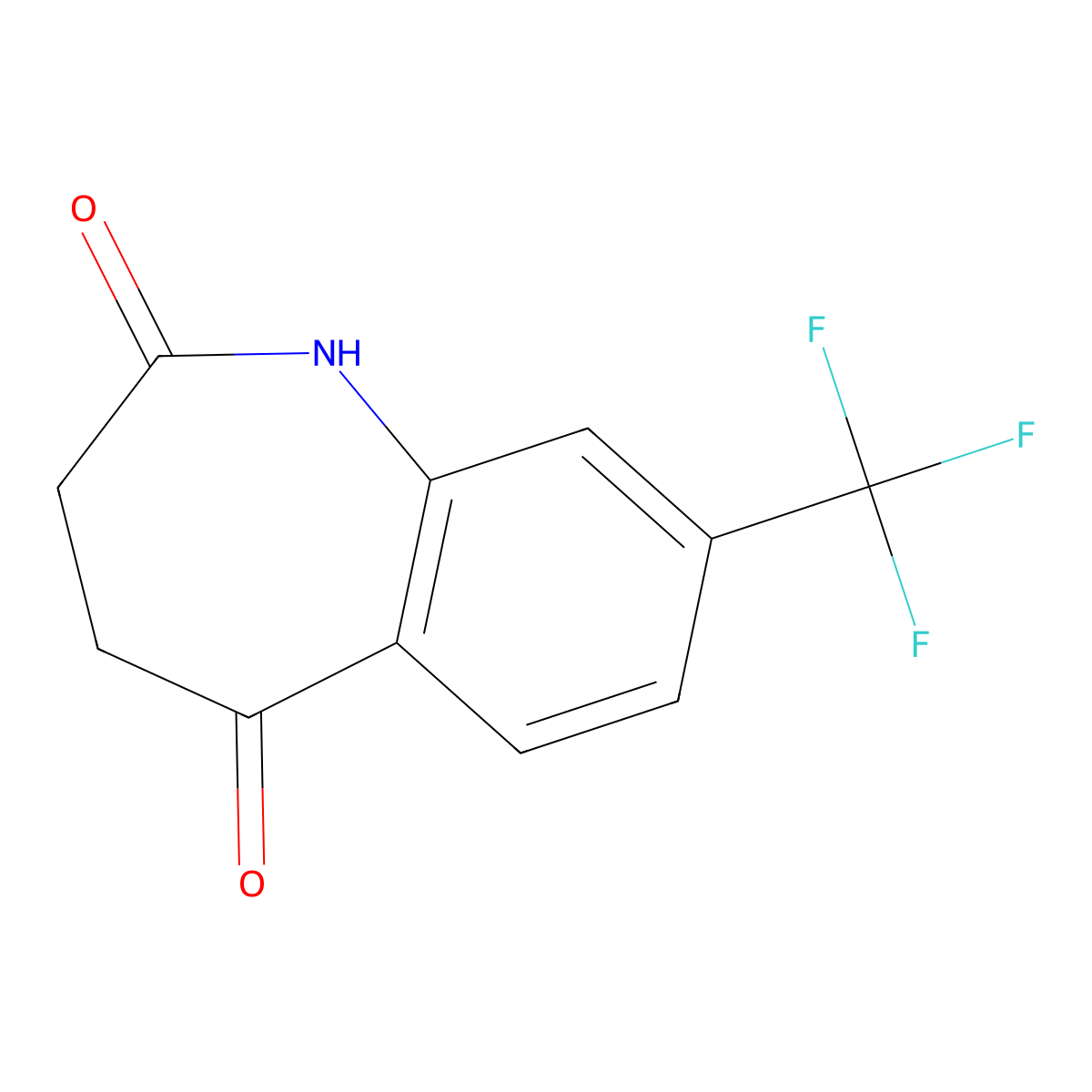 8-(trifluoromethyl)-3,4-dihydro-1H-1-benzazepine-2,5-dione molecular structure, CAS 1228960-85-7