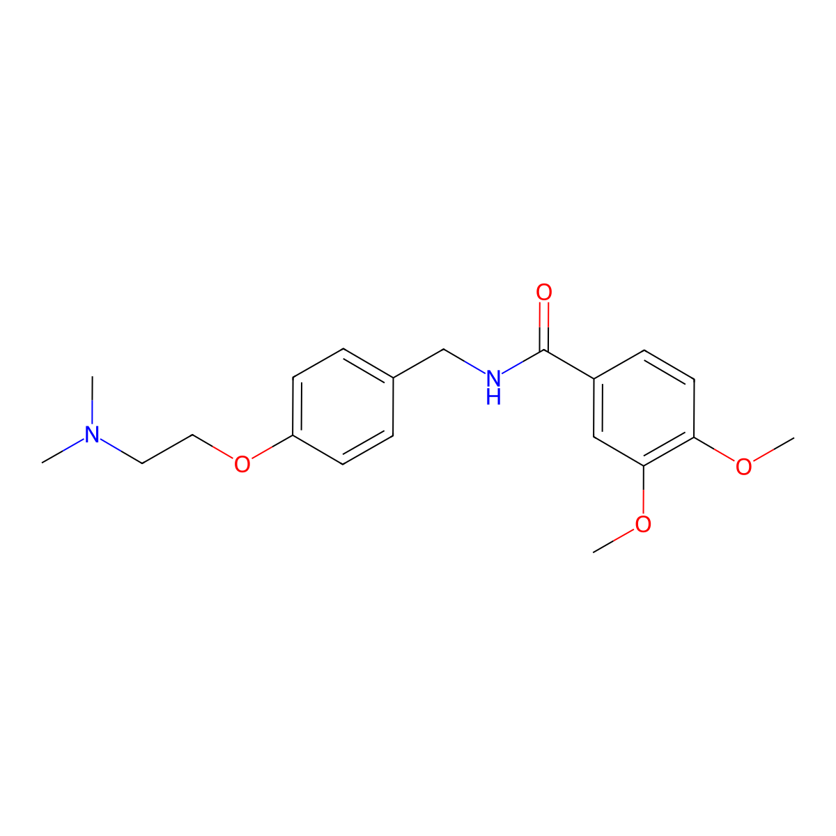 Itopride molecular structure, CAS 122898-67-3