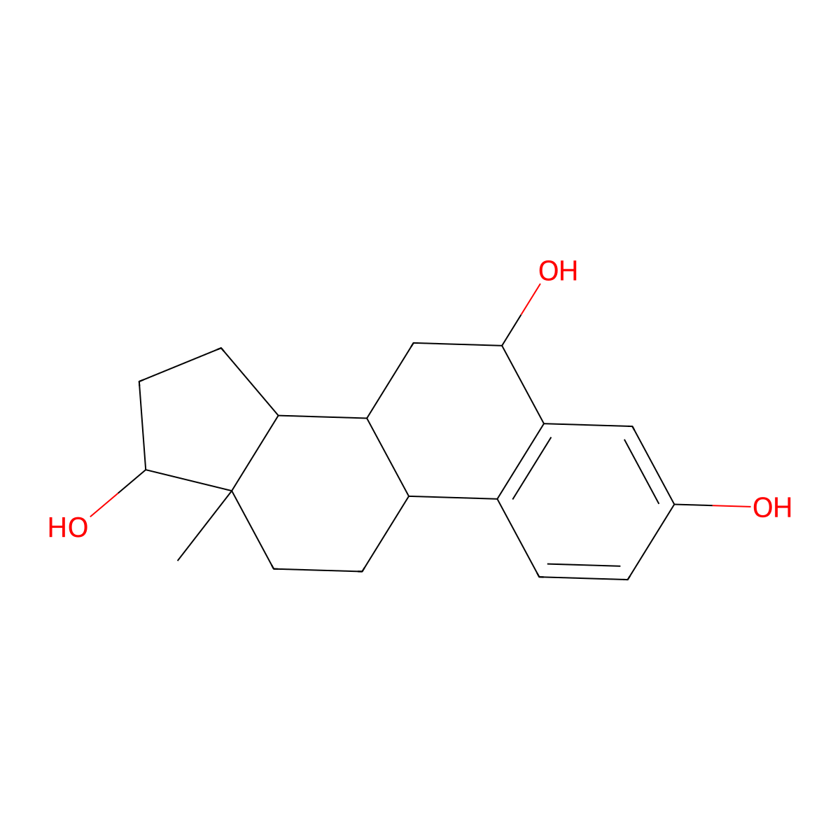 6alpha-Hydroxyestradiol molecular structure, CAS 1229-24-9