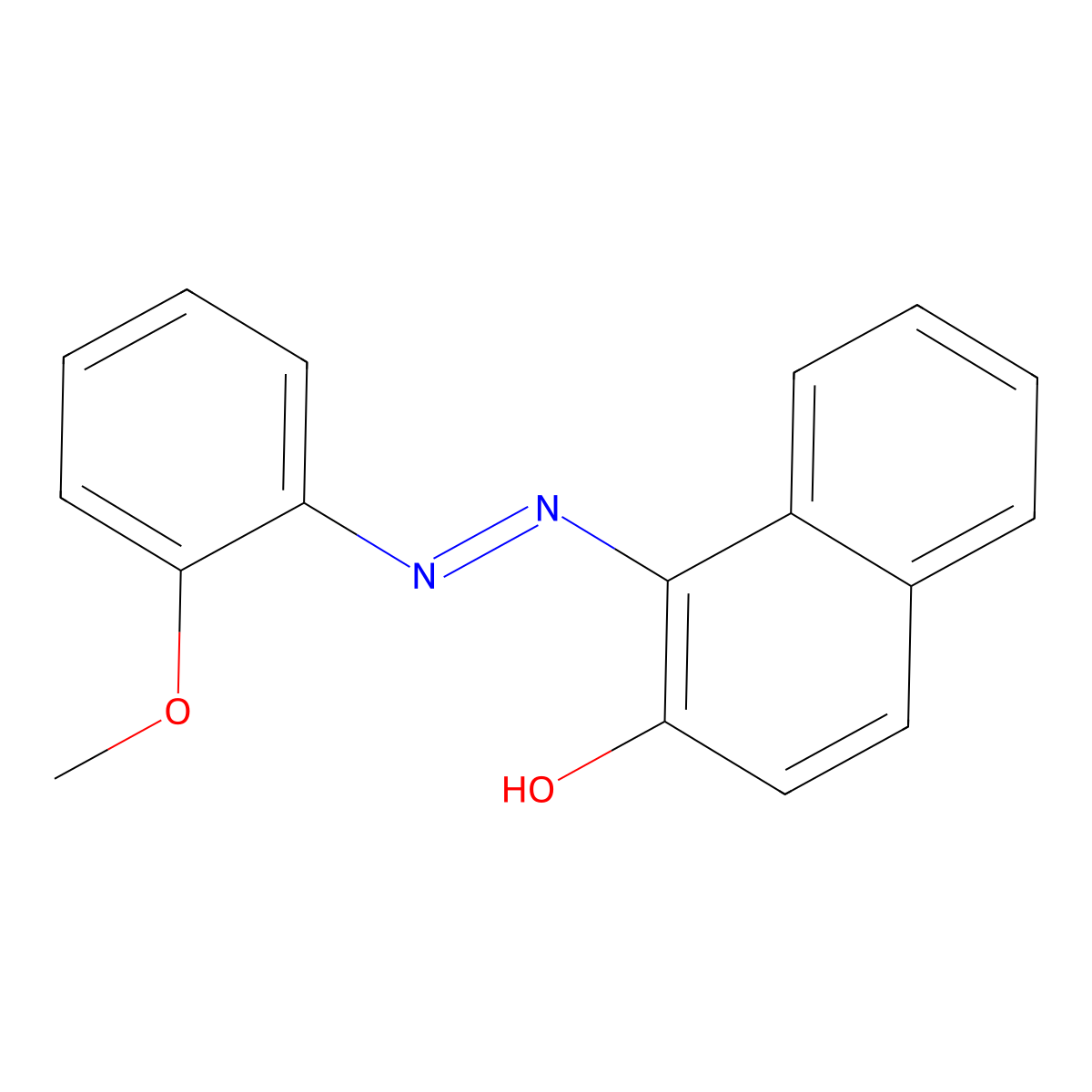 Solvent red 1 molecular structure, CAS 1229-55-6
