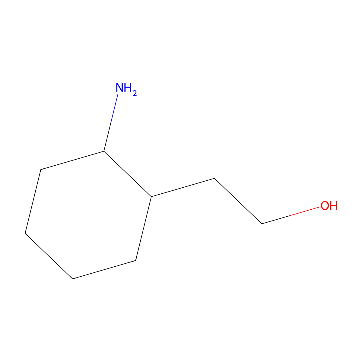 rac-2-((1R,2R)-2-aminocyclohexyl)ethan-1-ol molecular structure, CAS 1229039-41-1