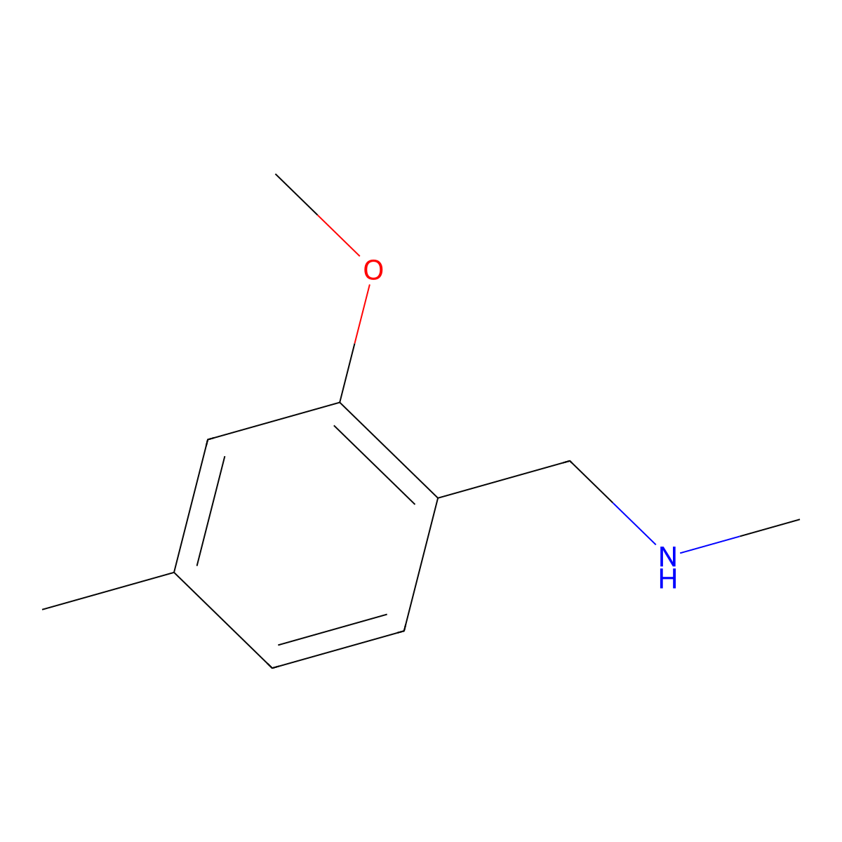 [(2-Methoxy-4-methylphenyl)methyl](methyl)amine molecular structure, CAS 1229041-04-6