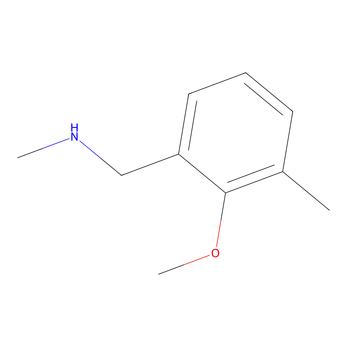 [(2-Methoxy-3-methylphenyl)methyl](methyl)amine molecular structure, CAS 1229041-29-5