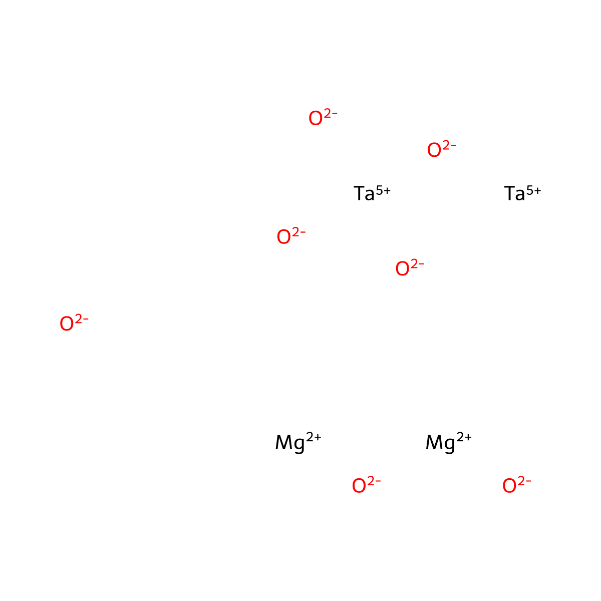 Magnesium tantalum oxide (MgTa2O6) molecular structure, CAS 12293-61-7