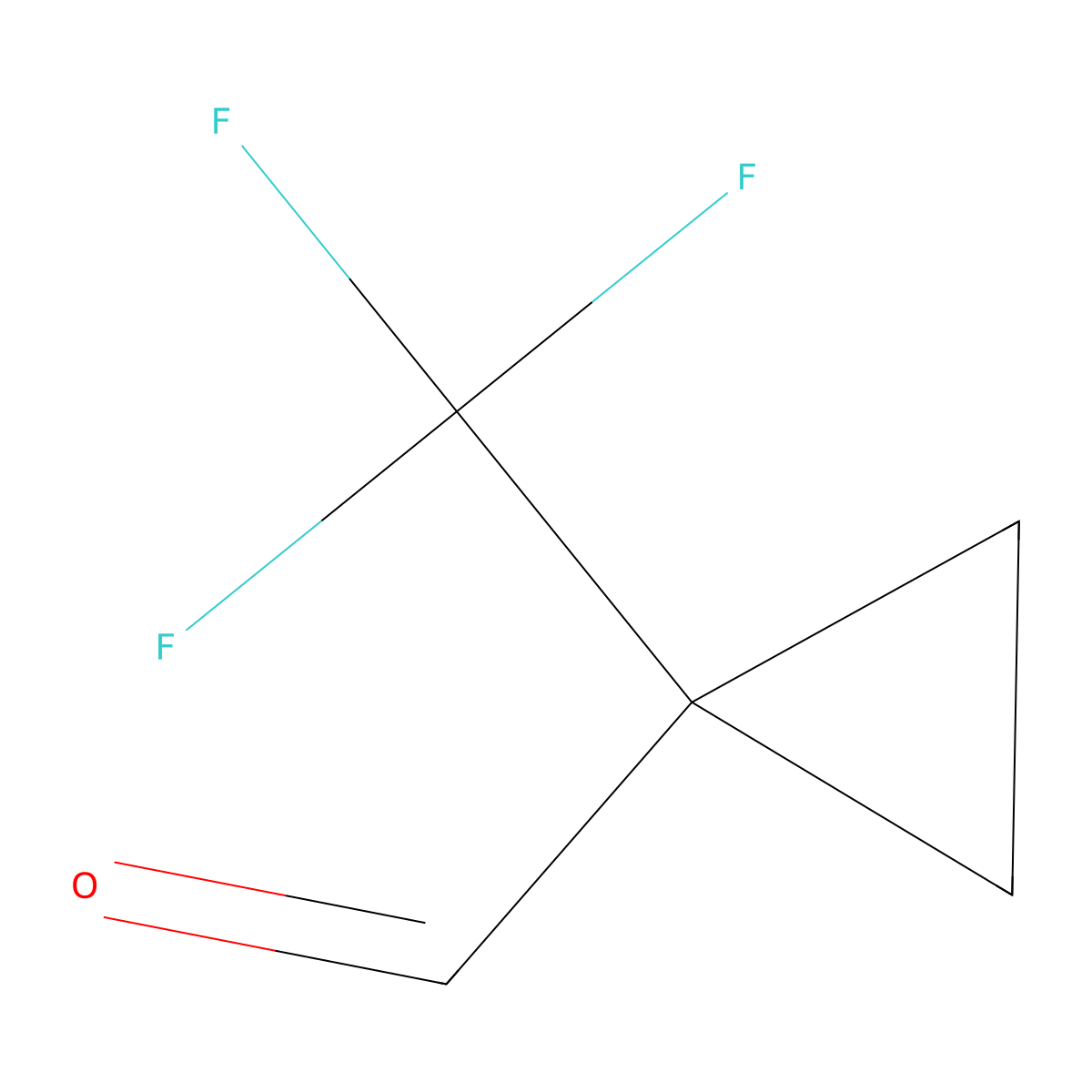 1-(Trifluoromethyl)cyclopropanecarboxaldehyde molecular structure, CAS 1229311-61-8