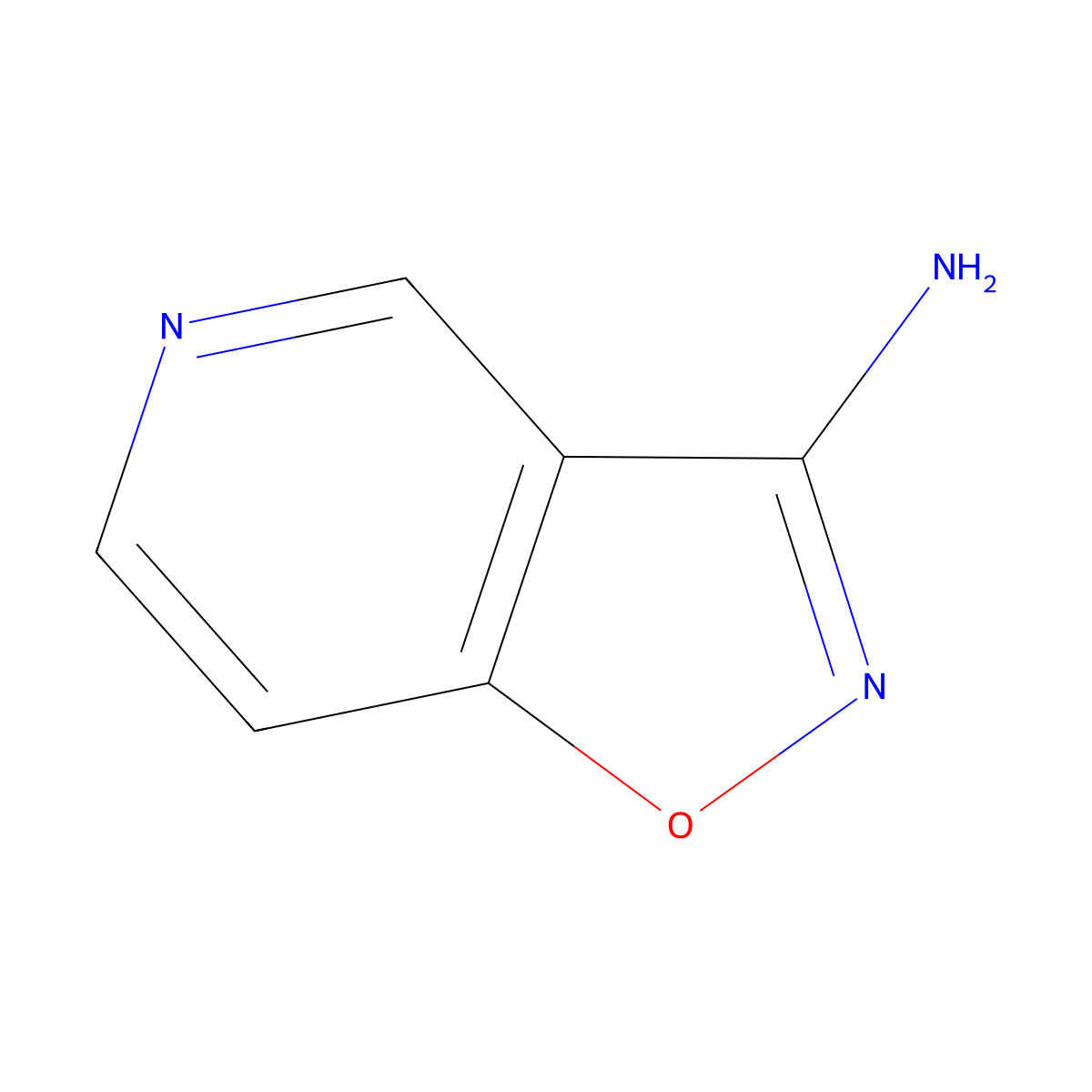 Isoxazolo[4,5-c]pyridin-3-amine molecular structure, CAS 1229383-25-8