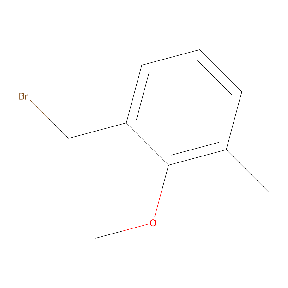 2-Methoxy-3-methylbenzyl bromide molecular structure, CAS 122950-66-7