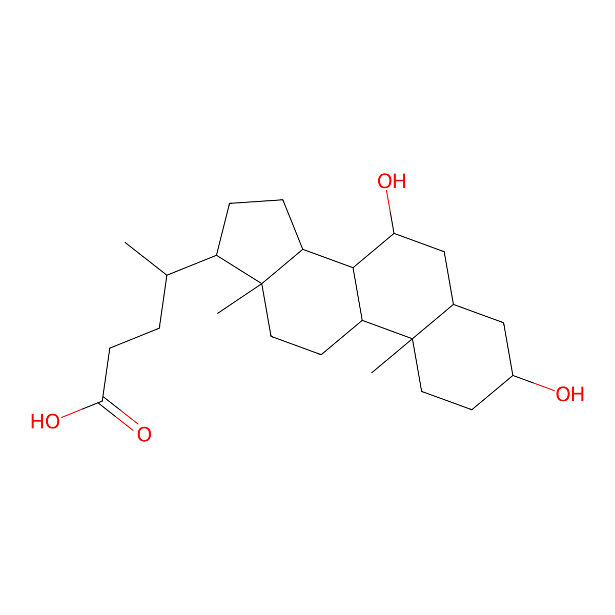 (4R)-4-((3S,7S,8R,9S,10S,13R,14S,17R)-3,7-dihydroxy-10,13-dimethylhexadecahydro-1H-cyclopenta[a]phenanthren-17-yl)pentanoic acid molecular structure, CAS 1229519-10-1