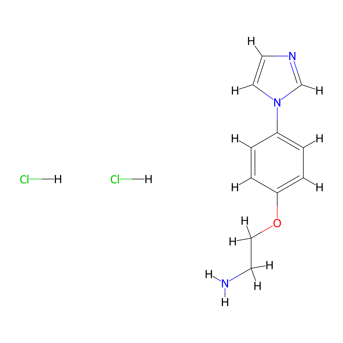 2-[4-(1H-Imidazol-1-yl)phenoxy]ethanamine dihydrochloride molecular structure, CAS 122958-35-4