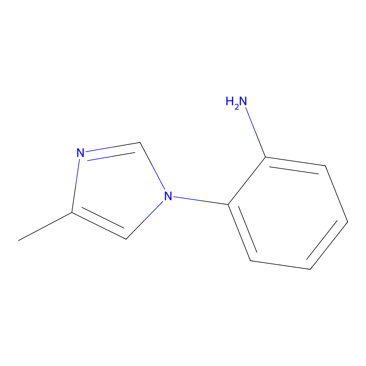 2-(4-Methyl-1H-imidazol-1-yl)aniline molecular structure, CAS 1229584-24-0