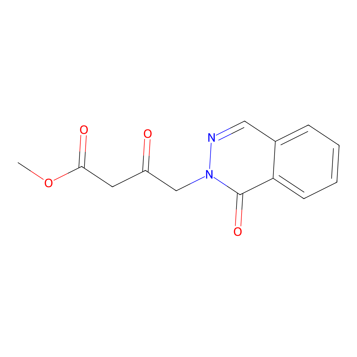 3-Oxo-4-(1-oxo-1H-phthalazin-2-yl)-butyric acid methyl ester molecular structure, CAS 1229623-51-1