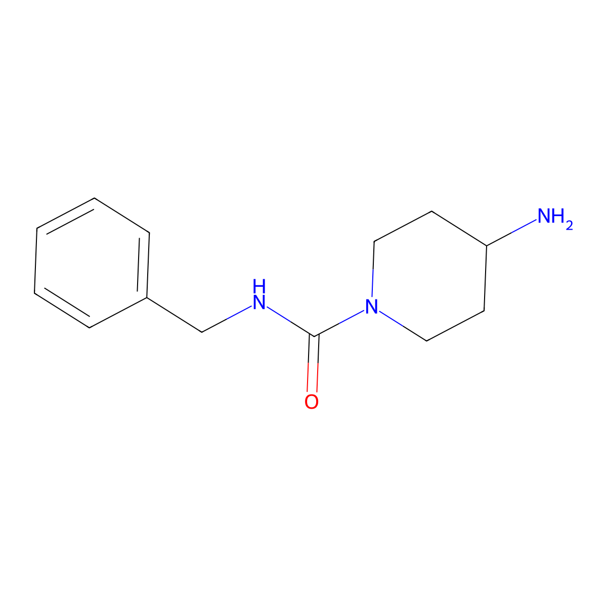 4-amino-N-benzylpiperidine-1-carboxamide molecular structure, CAS 1229623-62-4